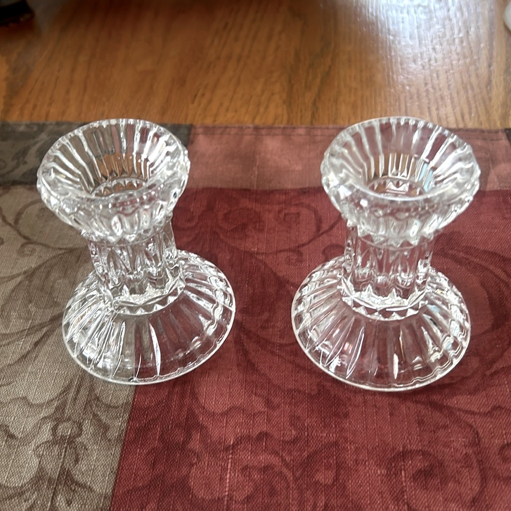 Vintage crystal candle stick holder in wonderful condition